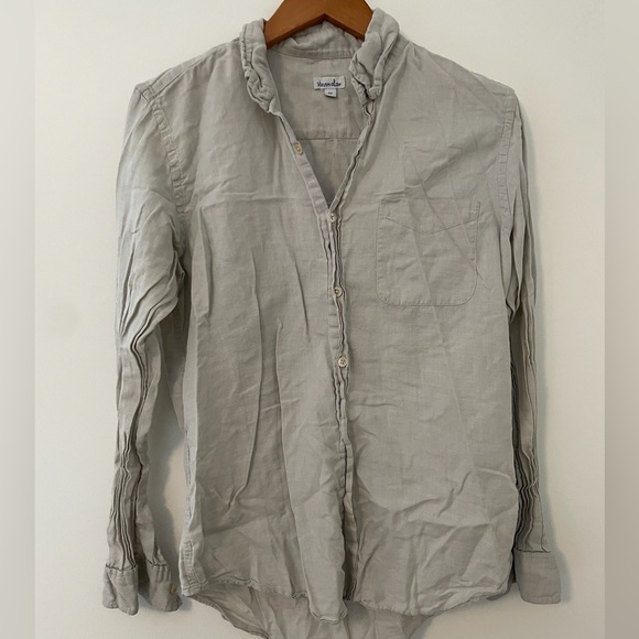 Steven Alan Light Gray Button Down, Size M - Picture 1 of 5